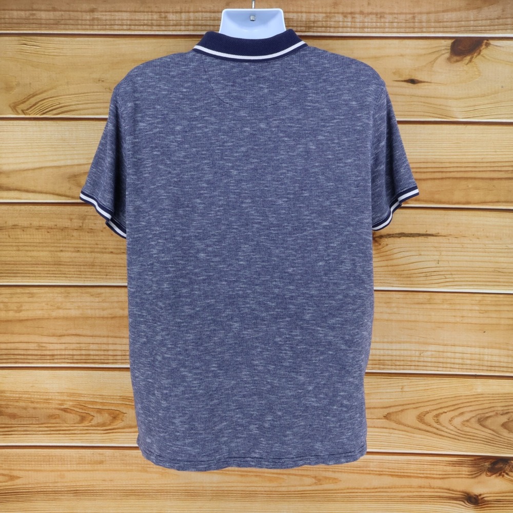 Goodfellow & Co. Polo Golf Shirt Mens Sz XXL Blue Heathered Cotton Standard Fit - Picture 2 of 8